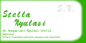 stella nyulasi business card